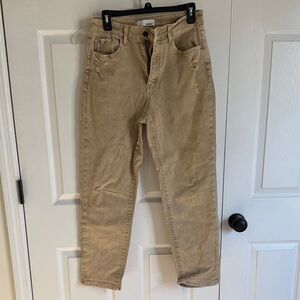 Taupe Distressed Jeans